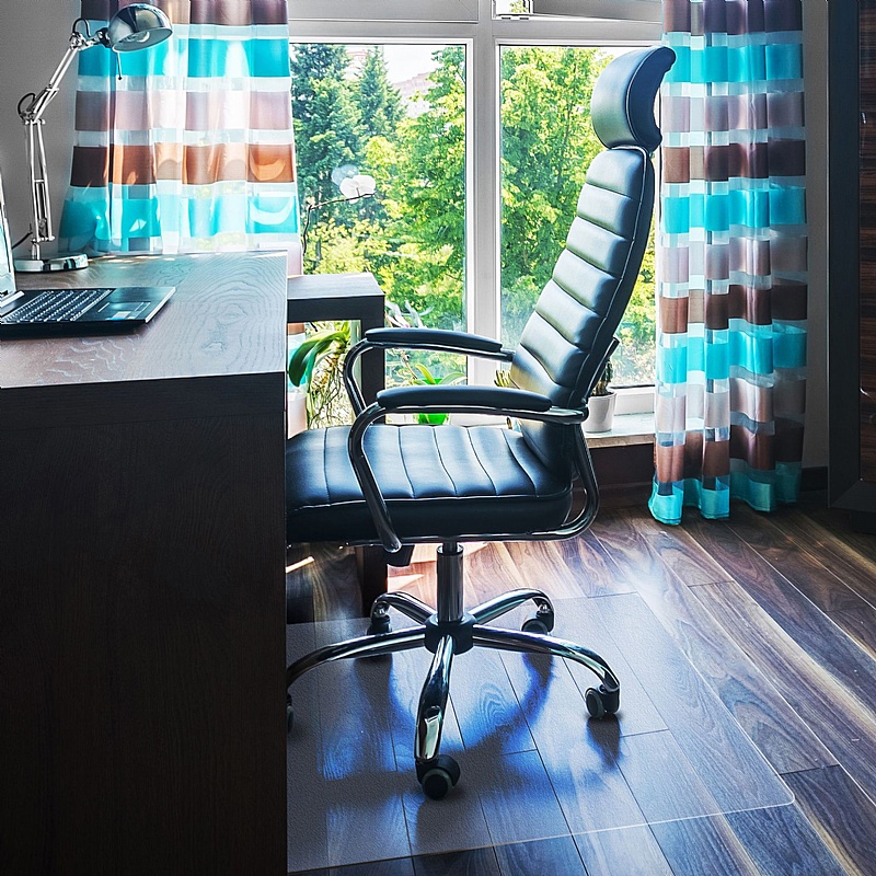 Cleartex Ultimat Polycarbonate Rectangular Chair Mat for Hard Floors - Office Furniture