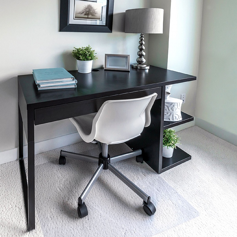 Cleartex Ultimat Polycarbonate Rectangular Chair Mat for Low and Medium Pile Carpets - Office Furniture