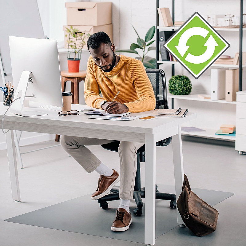 EcoTex Evolutionmat Rectangular Chair Mat for Hard Floors - Office Furniture