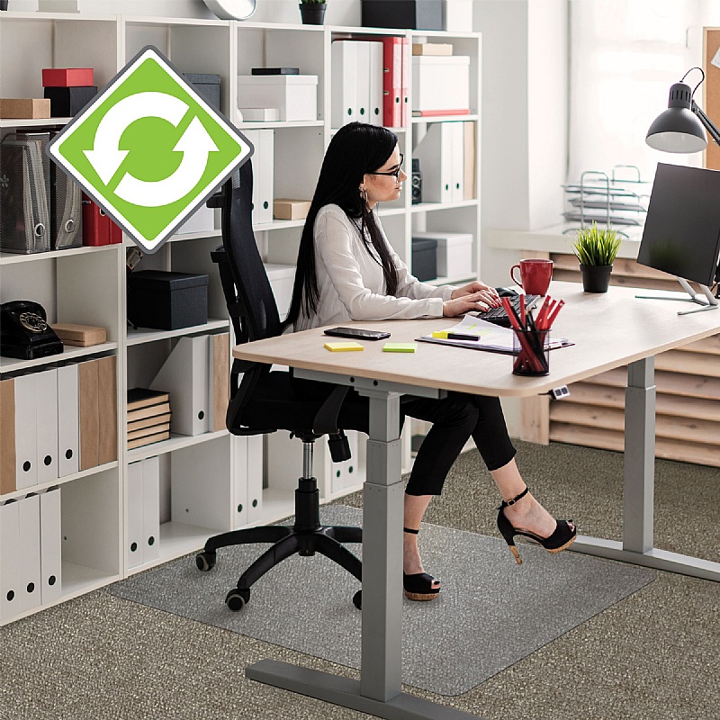 EcoTex Evolutionmat Rectangular Chair Mat for Carpets - Office Furniture