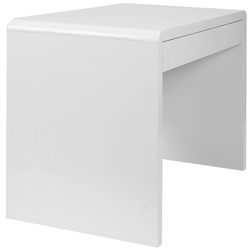 Nordic Compact High Gloss Home Office Desk - Office Furniture