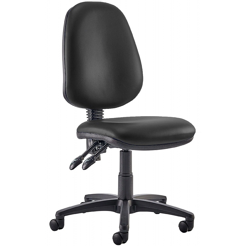 Kirby High Back Vinyl 2-Lever Operator Chair - Office Furniture
