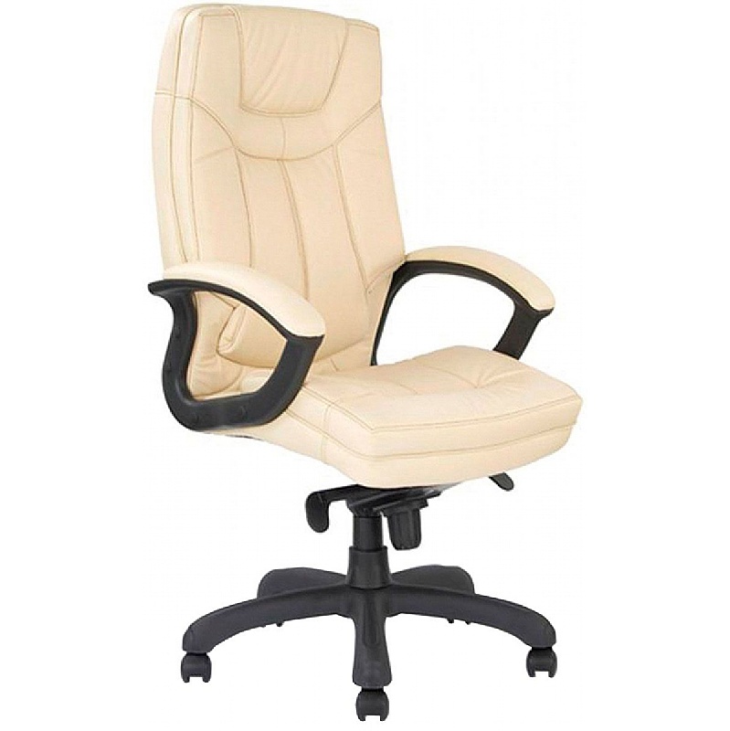 Hudson Stylish High Back Leather Faced Executive Office Chairs - Office Furniture