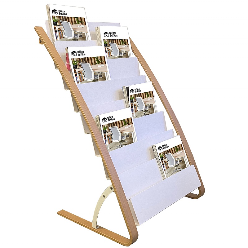 Woody 16 Compartment Leaflet / Brochure Dispenser - Office Furniture