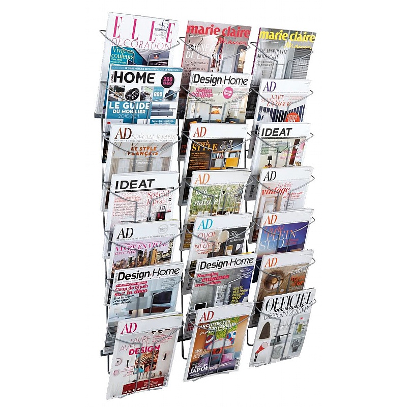 Fila 21 Compartment Wall Mounted Leaflet / Brochure Dispenser - Office Furniture