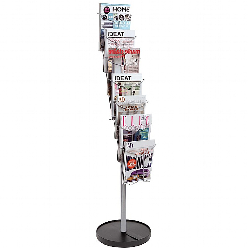 Fila 7 Compartment Leaflet / Brochure Dispenser - Office Furniture
