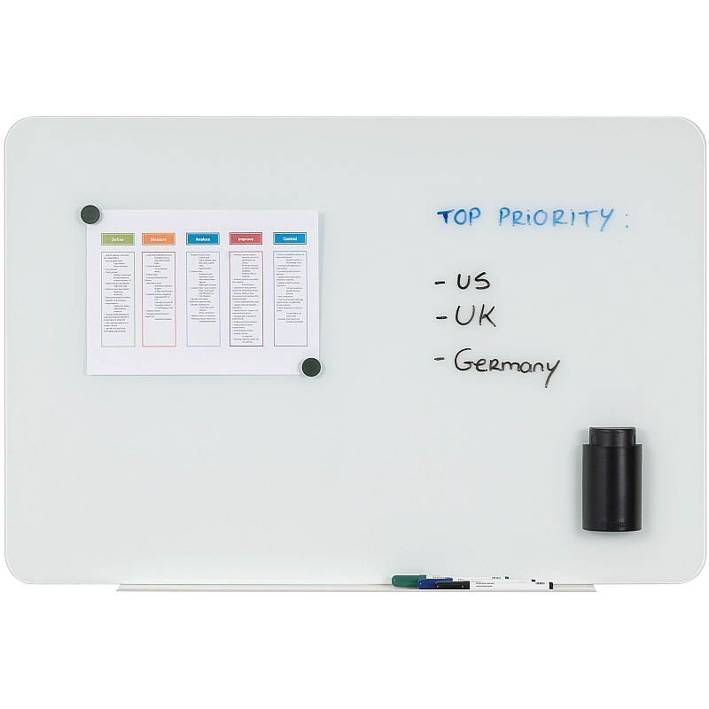 Bi Office Lago Magnetic Glass Whiteboards - Office Furniture