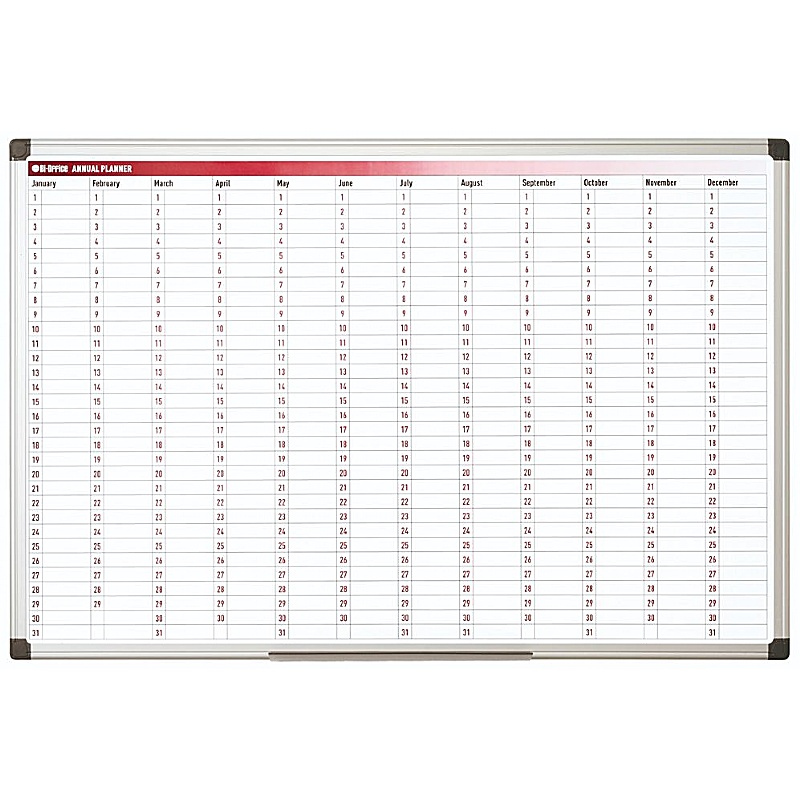 Bi Office Magnetic 365 Day Annual Planner - Office Furniture