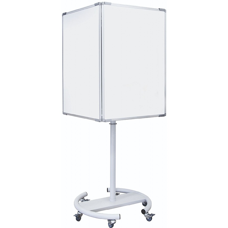 Bi Office 4 Sided Mobile Magnetic Information Whiteboard - Office Furniture