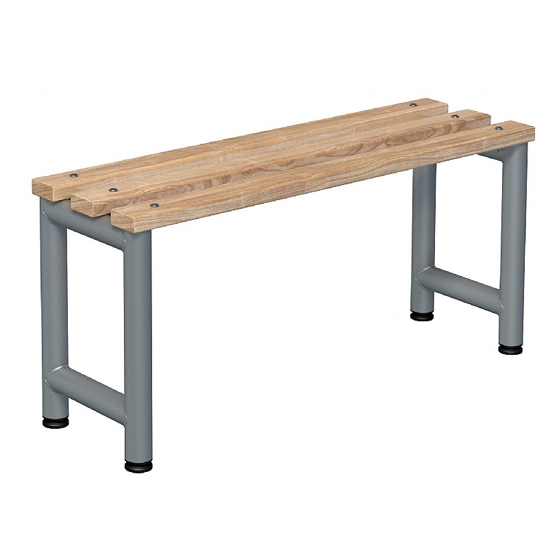 Single Wooden Slat Cloakroom Bench - Lockers & Cloakroom