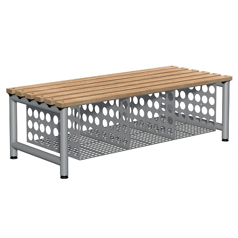 Premium Wooden Double Cloakroom Benches - Lockers & Cloakroom