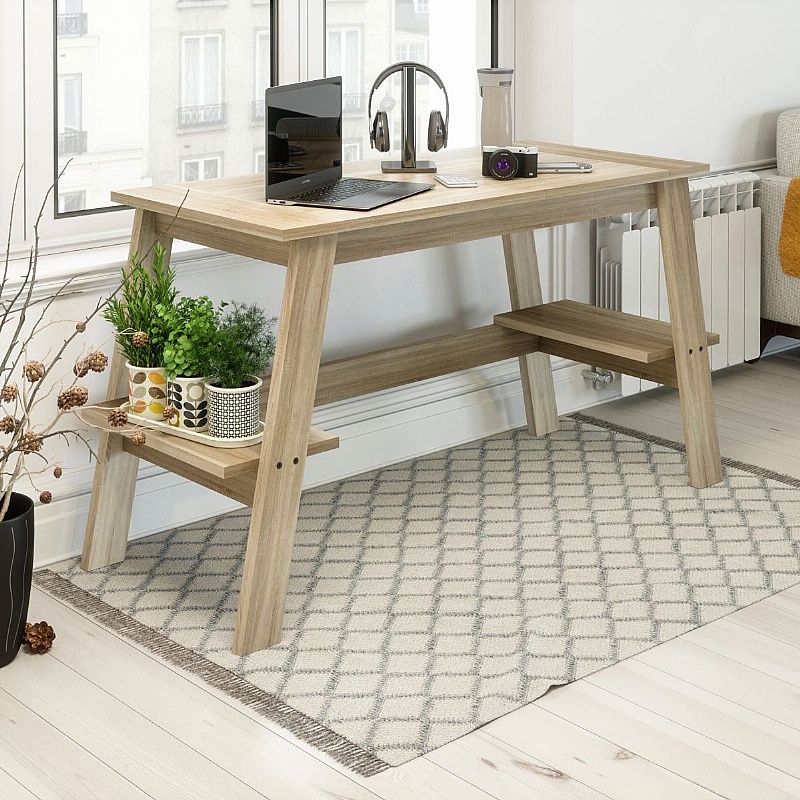 Baylor Home Office Trestle Desk - Office Furniture