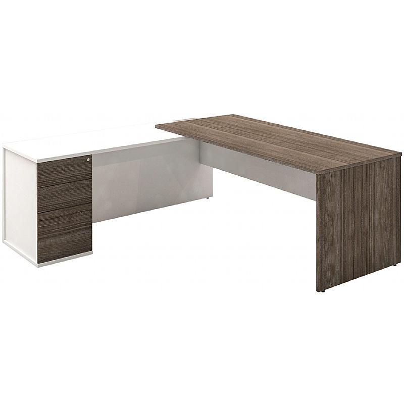 Console Duo Executive L-Shaped Office Desk - Office Furniture