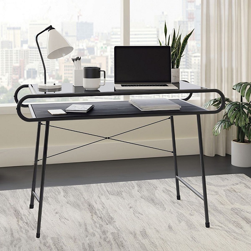 Metro Home Office Glass Desk - Office Furniture