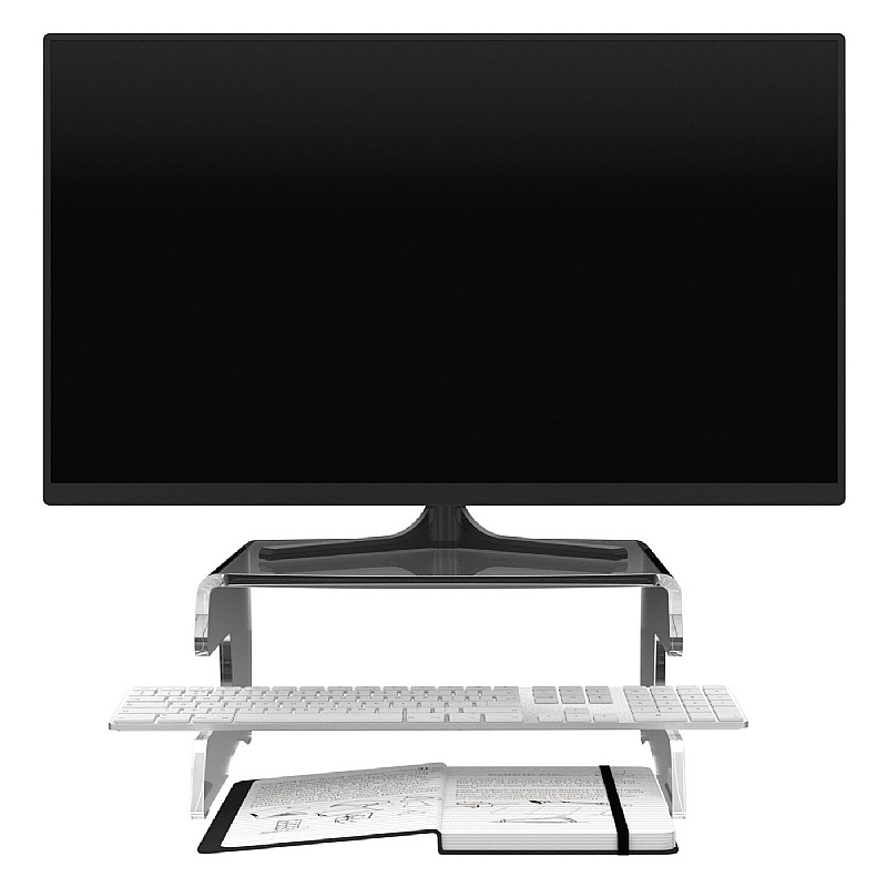 Addit 10 Clearspace Ergonomic Monitor Riser - Office Furniture