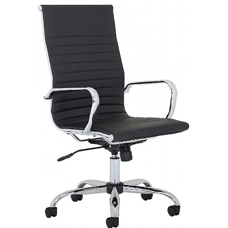 Nola High Back Bonded Leather Executive Chair - Office Furniture