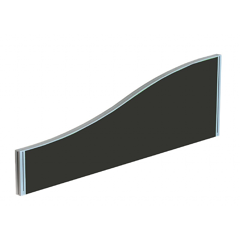 Zoned Wave Back to Back Bench Desk Partition Screens - Office Furniture
