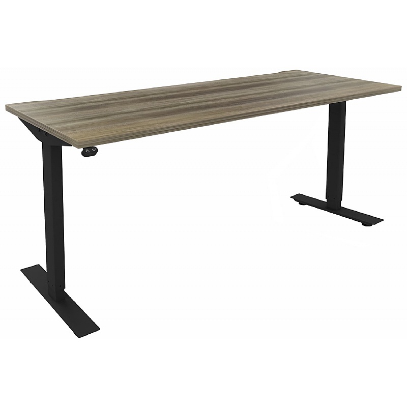 Aerial Electric Height Adjustable Shallow Rectangular Office Desks - Office Furniture
