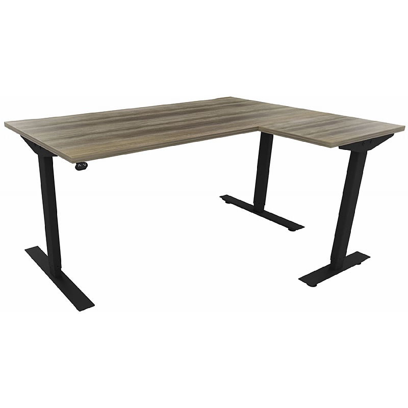 Aerial Electric Height Adjustable Corner Office Desks - Office Furniture