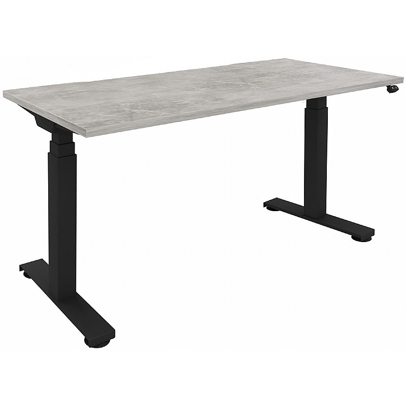 Aviator Electric Height Adjustable Shallow Rectangular Office Desks - Office Furniture
