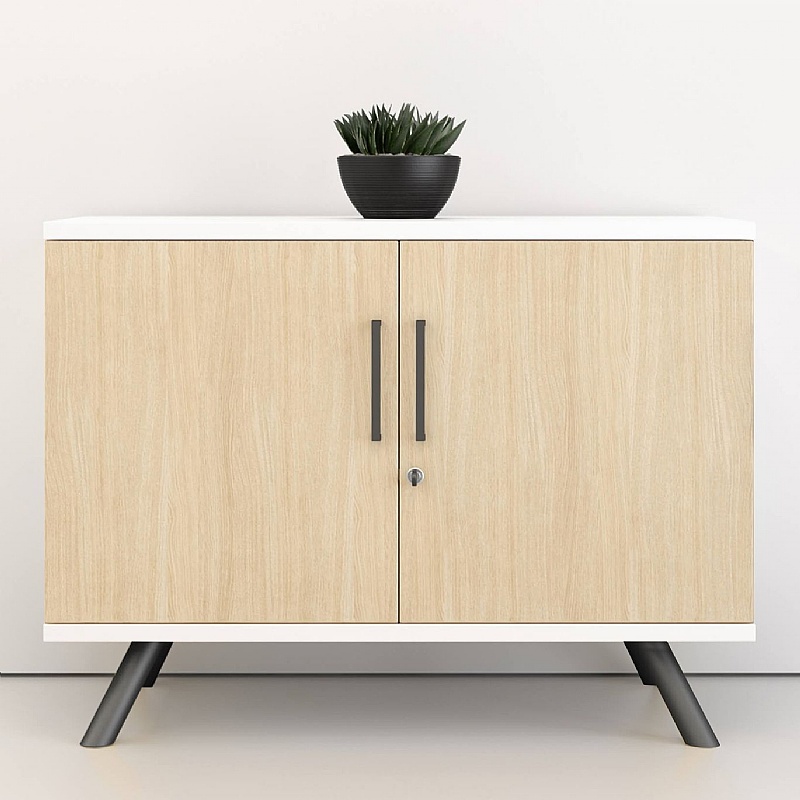 Flare 2 Door Credenza Office Storage Unit - Office Furniture