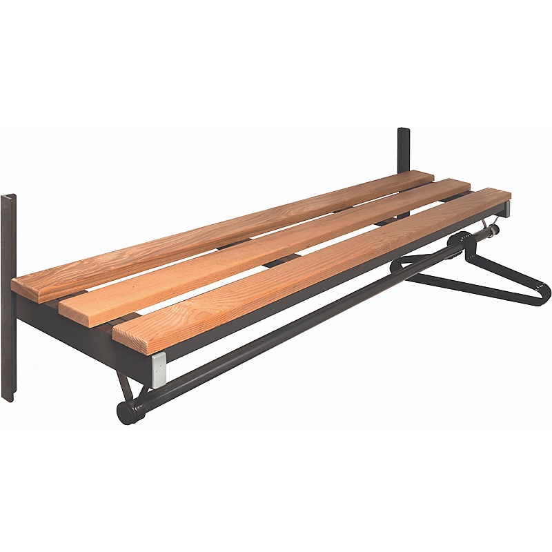 Vault Premium Wall Mounted Changing and Cloakroom Garment Rail - Lockers & Cloakroom
