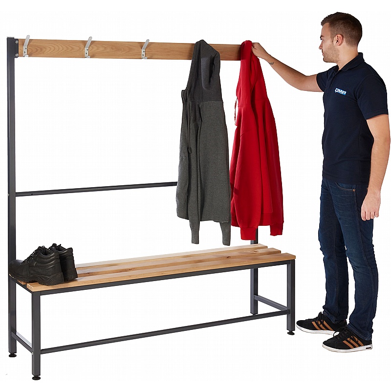 Vault Premium Bench Germ Guard Single Sided Cloakroom Benches - Lockers & Cloakroom