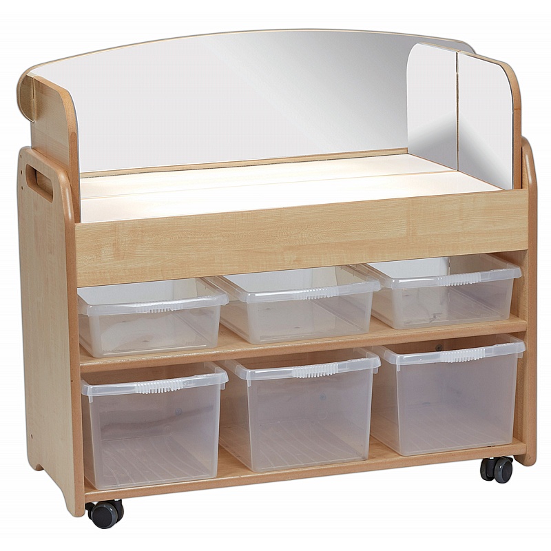 STEM Zone Light Box Trolley & Mirror Surround - Education