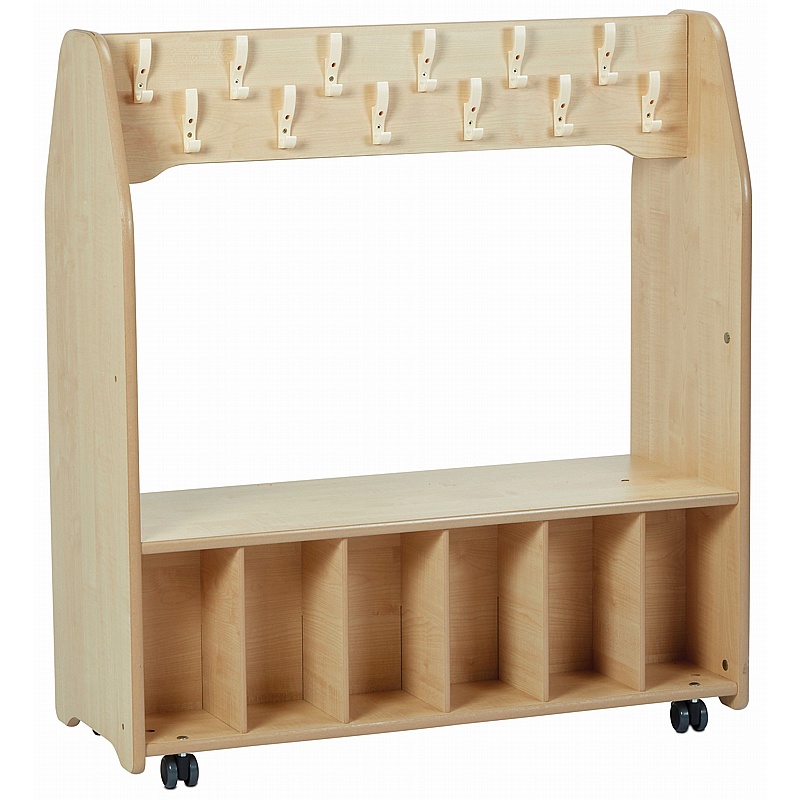 Little Hangers Nursery Freestanding Mobile Cloakroom Trolley - Education