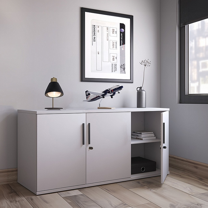 Combined 3 Door Credenza Office Storage Unit - Office Furniture