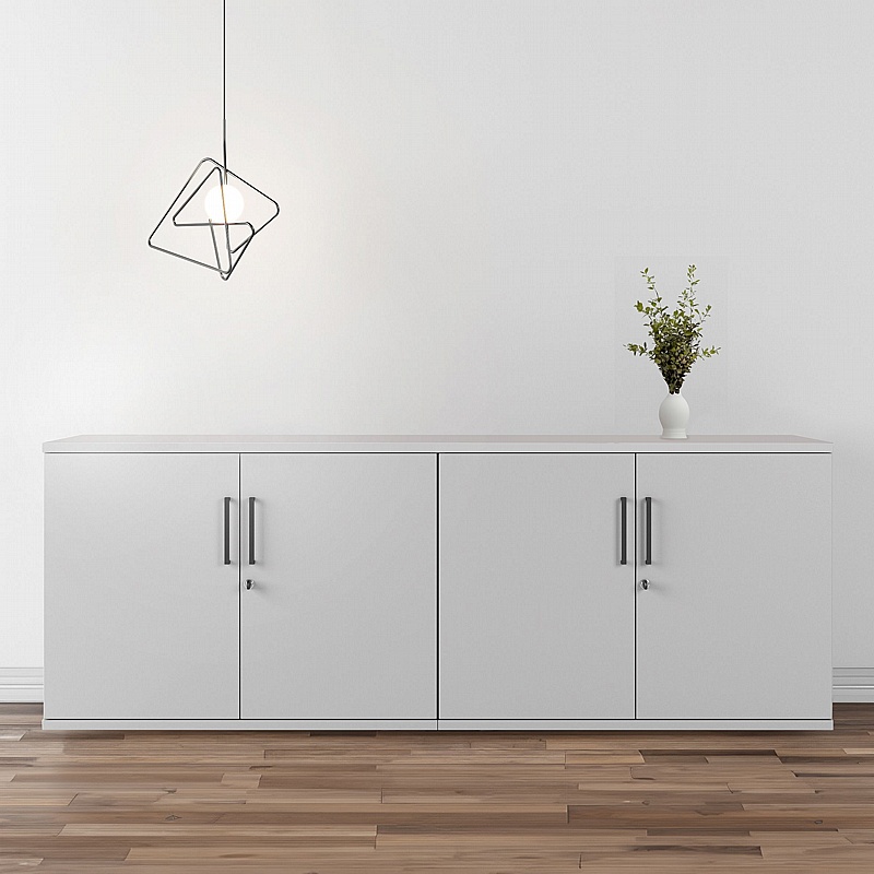 Combined 4 Door Credenza Office Storage Unit - Office Furniture