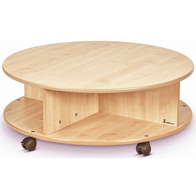 Tidy Tots Nursery Single Tier Mobile Circular Storage Unit - Education