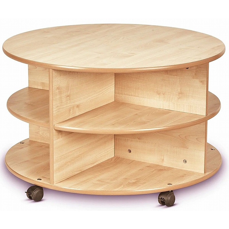 Tidy Tots Nursery Double Tier Mobile Circular Storage Unit - Education