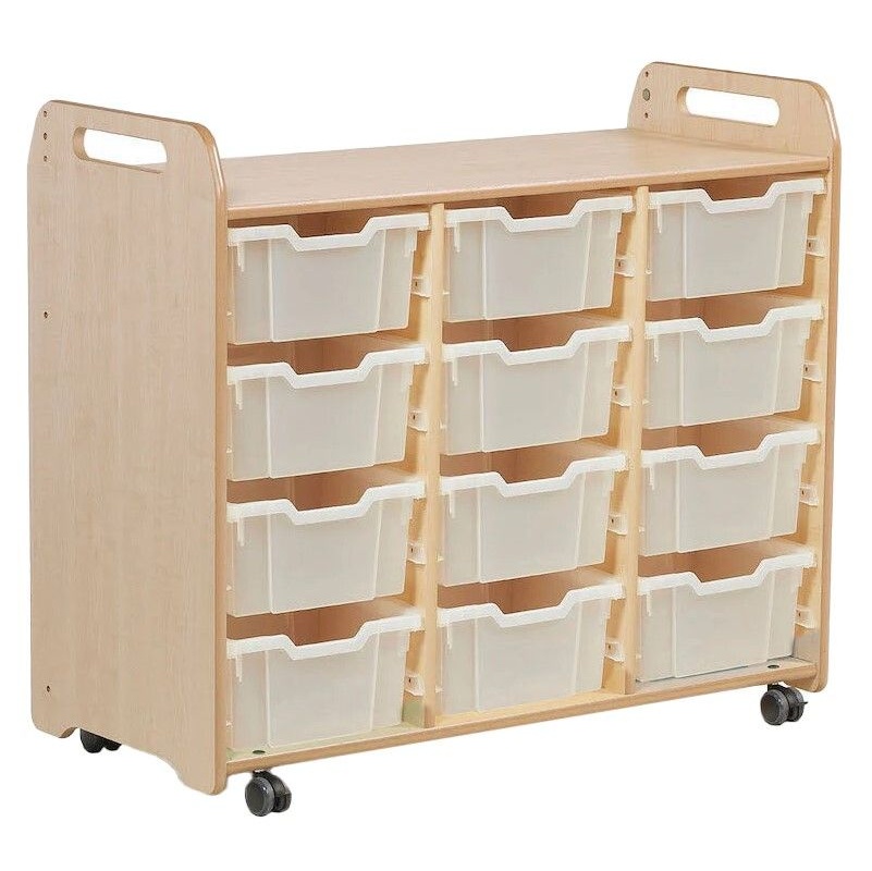 Tidy Tots Nursery Tall Triple Column Tray Storage - Education