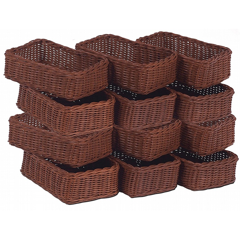 Millhouse Small Baskets - Pack of 12 - Education