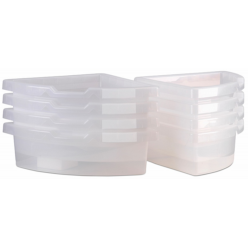 Millhouse Clear Corner Tubs - Pack of 8 - Education