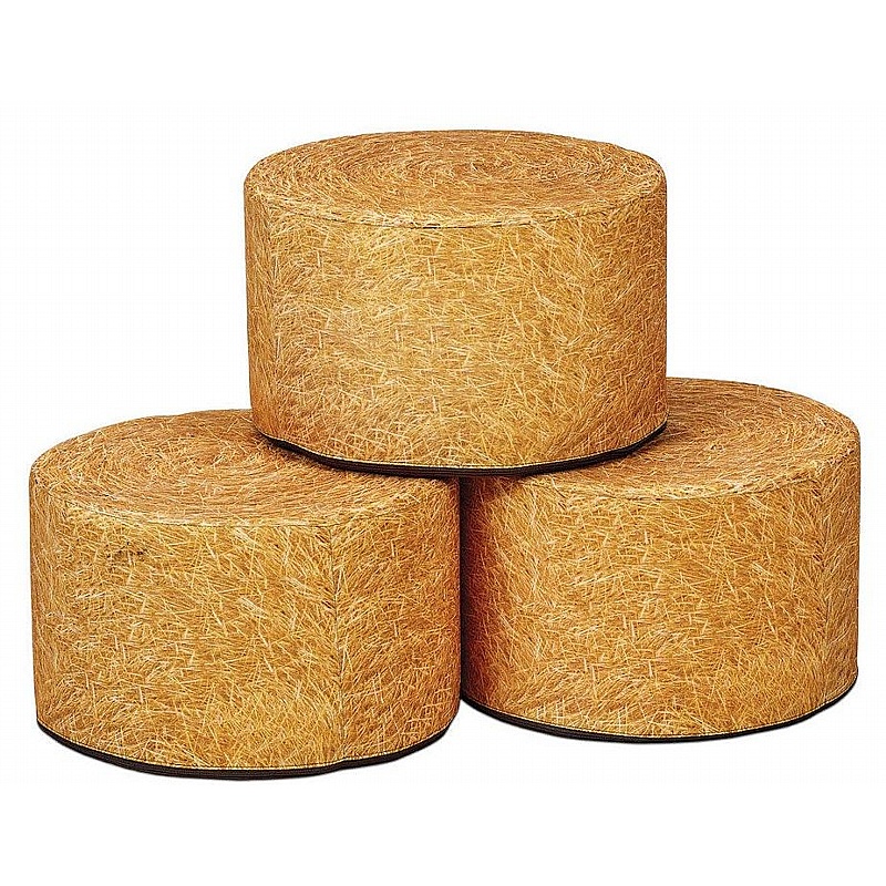 Hay Bale Soft Round Seat Cushions - Education