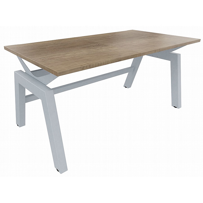 Linnea Elevate Rectangular Starter Sliding Top Bench Desks - Office Furniture