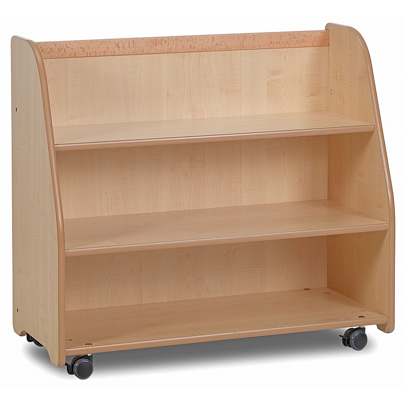 Baby Zone Mobile Tiered Shelf Unit with Mirror Back - Education