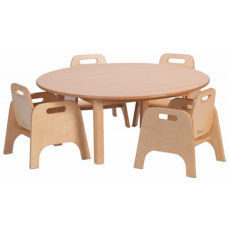 Teeny Tots Medium Circular Table and Chair Set - Education