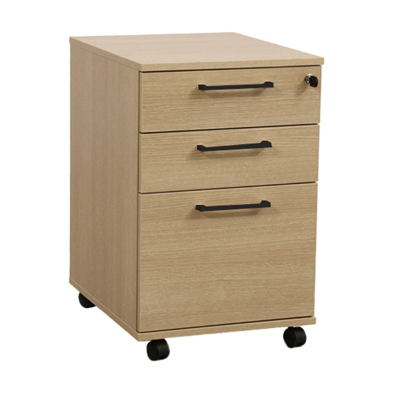Linux II 3 Drawer High Under Desk Mobile Pedestals - Office Furniture