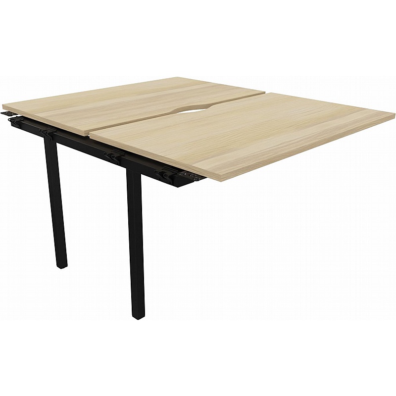 Linux II Rectangular Back to Back Bench Extension Desks - Office Furniture