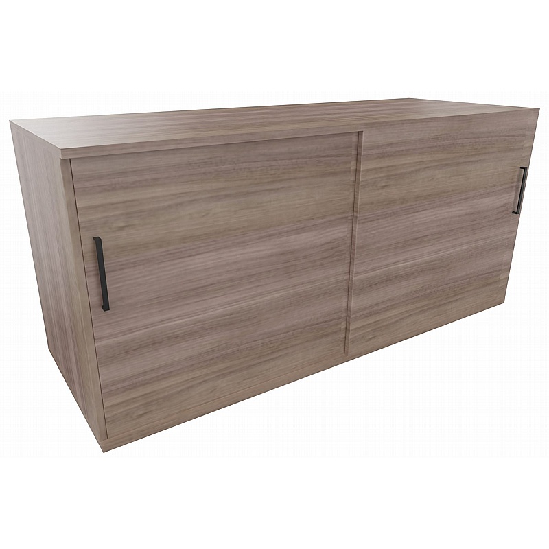 Elite Desk High Sliding Door Credenza Storage Unit - Office Furniture