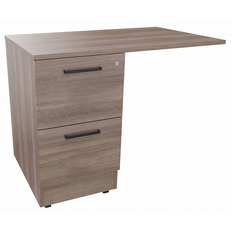 Elite Rectangular Desk High Extension Pedestal - Office Furniture
