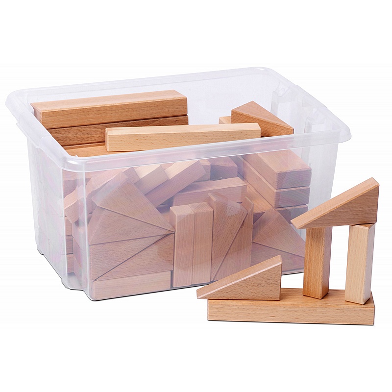 STEM Solid Triangle and Pillar Building Blocks - Education