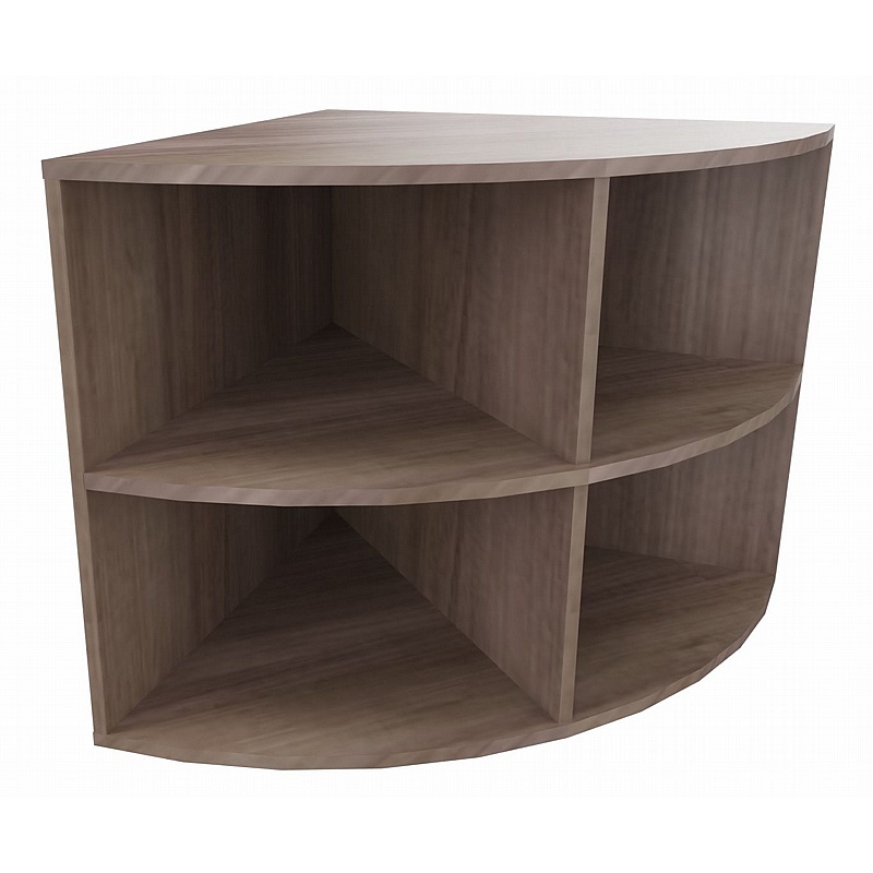 Elite Desk High Radial Bookcases - Office Furniture