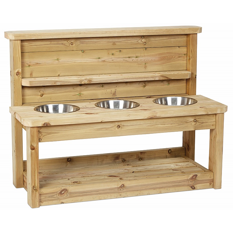 Adventure Tots Nursery Outdoor Multi Mud Bench - Education