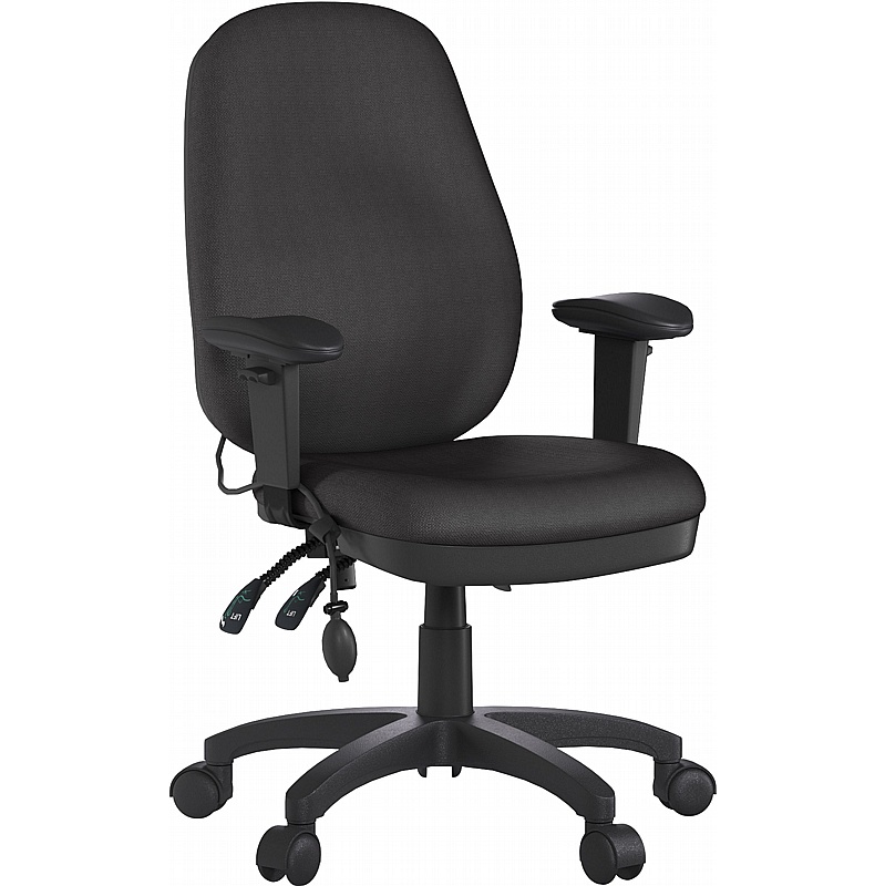 Harrison Ergonomic High Back Operator Chairs - Office Furniture