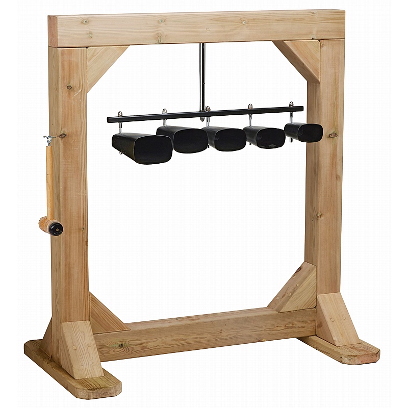 Adventure Tots Nursery Outdoor Sensory Chime Cowbell Frame - Education