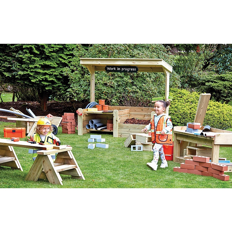 Adventure Tots Nursery Outdoor Role Play Construction Bundle - Education